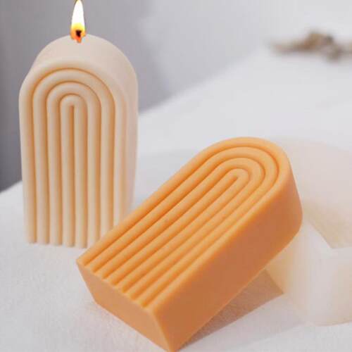U Shape Scented Candle Mold Food Grade Silicone Mold DIY 3D