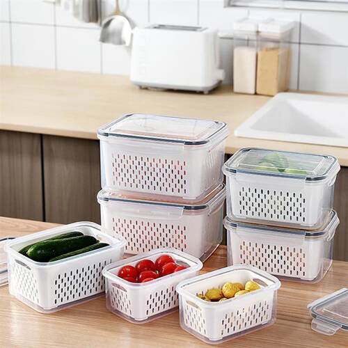 Refrigerator Storage Box Fridge Organizer Fresh Vegetable