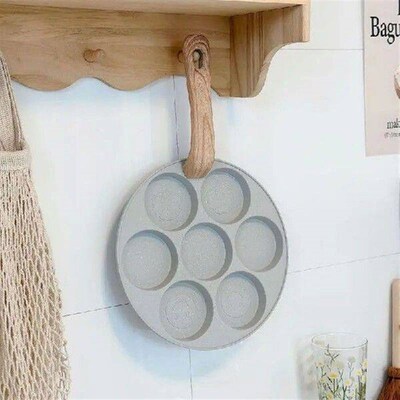 Nonstick 7 Cups Pancake Pan 7 Cups Omelette Hamburg Frying
