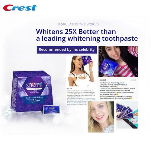 Crest 3D White Whitestrips Tooth Whitening Kit Oral Hygiene