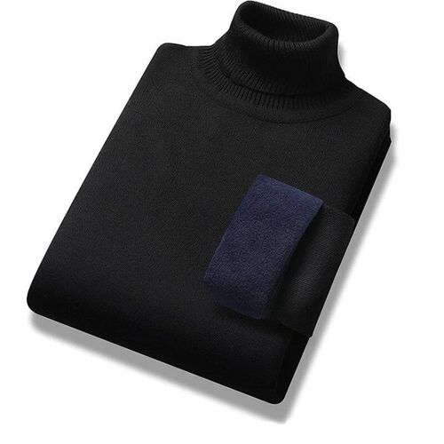 Winter rend Sweaters Mens Solid Long Sleeved Turtleneck Pul