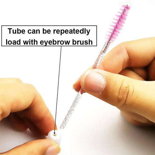10/50pcs Eyelash Brush Tubes Reusable Mascara Wand Eyebrow
