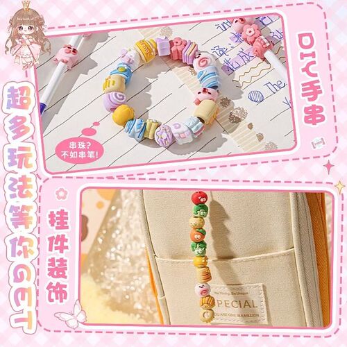 2Pcs Kawaii Erasable Gel Pens 0.5mm Cute DIY Detachable pen