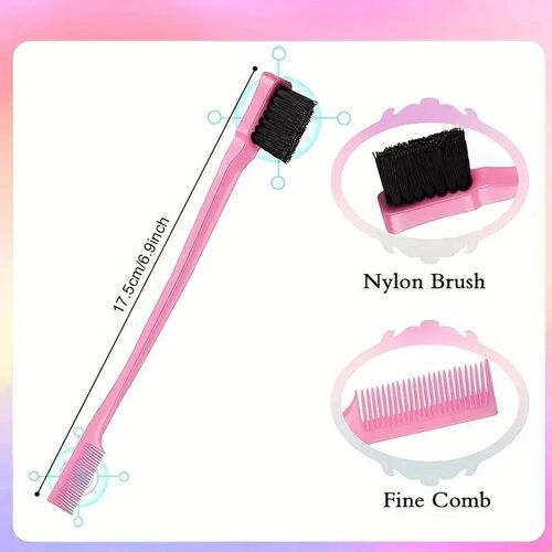 5pcs/set Detangling Hair Brush Curly Hair Curved Rat Tail Co
