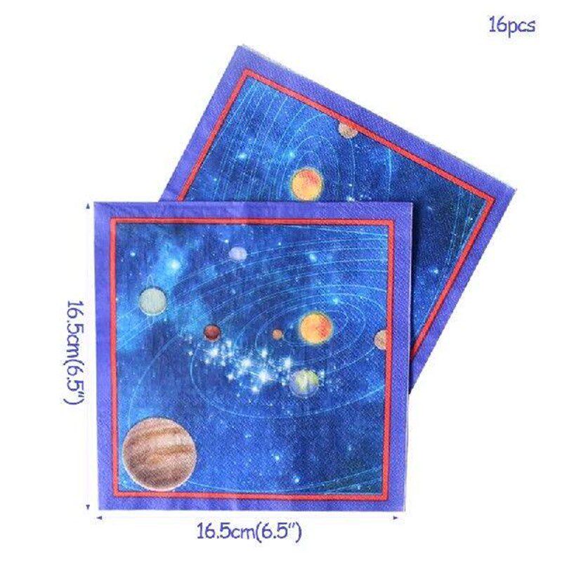 65pcs Space Galaxy Party Disposable Tableware Set Outer