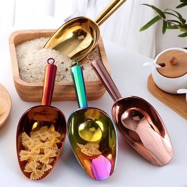 Home Buffet 9 Inch Stainless Steel Ice Scraper Candy Shovel图片
