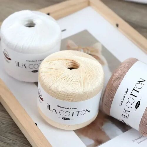 Silk Lace Cotton Milk Crochet Yarn Baby Hand-Knitted Warm So