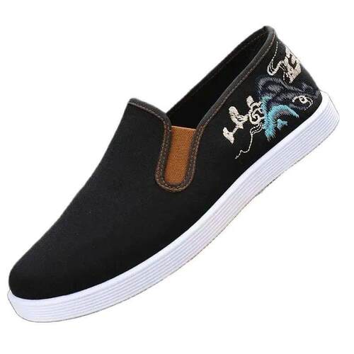 Cloth shoes mens one-pedal cloth shoes mens work shoes