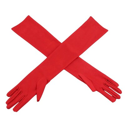 Fashion Long Gloves Satin Opera Evening Party Prom Costume G