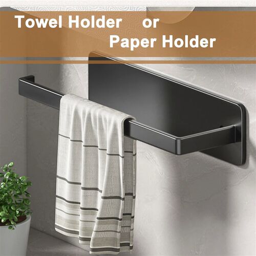 Paper Towel Holder Self Adhesive Toilet Roll Paper Holder No