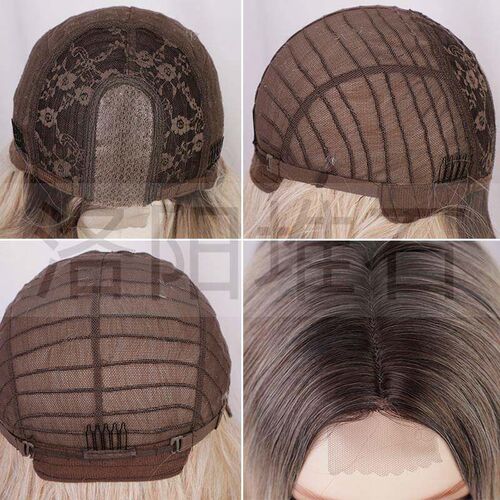 Wig ladies wig front lace small lace chemical fiber long cur
