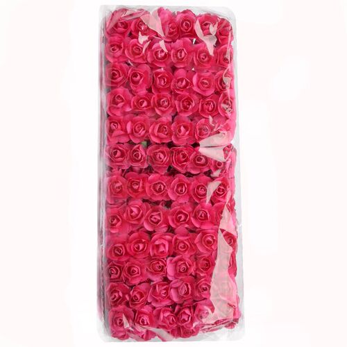144PCS 1.5 cm Artificial Mini Paper Flowers Bouquet For Scra