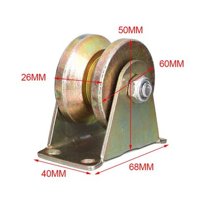 2pcs/set 2 Inch Sliding Gate Rollers Door Wheels Track Pulle
