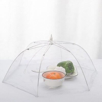 1PC Portable Umbrella Style Food Cover Anti Mosquito Meal Co