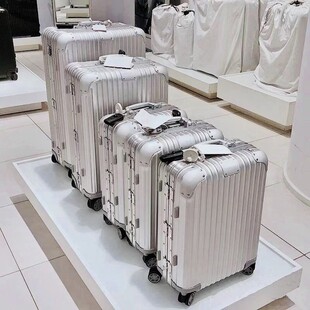 Aluminum Magnesium Alloy Metal Suitcase Men Large Case Women