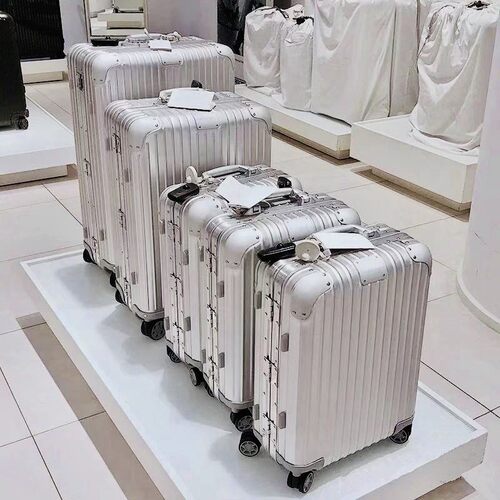 Aluminum Magnesium Alloy Metal Suitcase Men Large Case Women