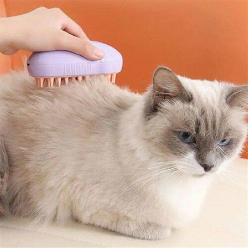 Cat Hair Steam Brush Cat Massage Brush Pet Hair Removal