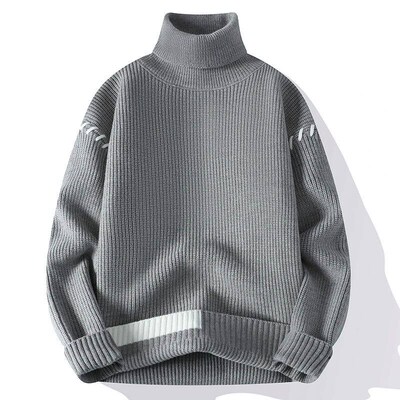 New Fashion Youthful Vitality Mens Turtleneck Sweater