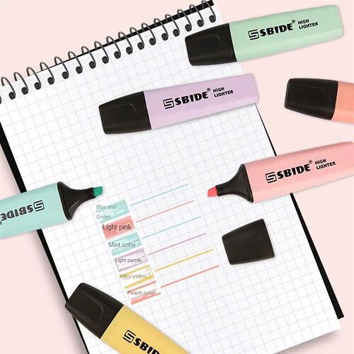 Macaron Color Pastel Highlighters Painting Stationery Highli