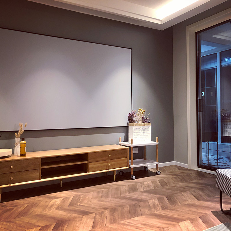 VCCG 高级影院级白色软幕布4K窄边框画框幕布 超短焦激光家用幕布