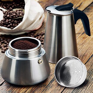 Moka Pot Stainless Steel Coffee Pots Espresso Geyser Coffee