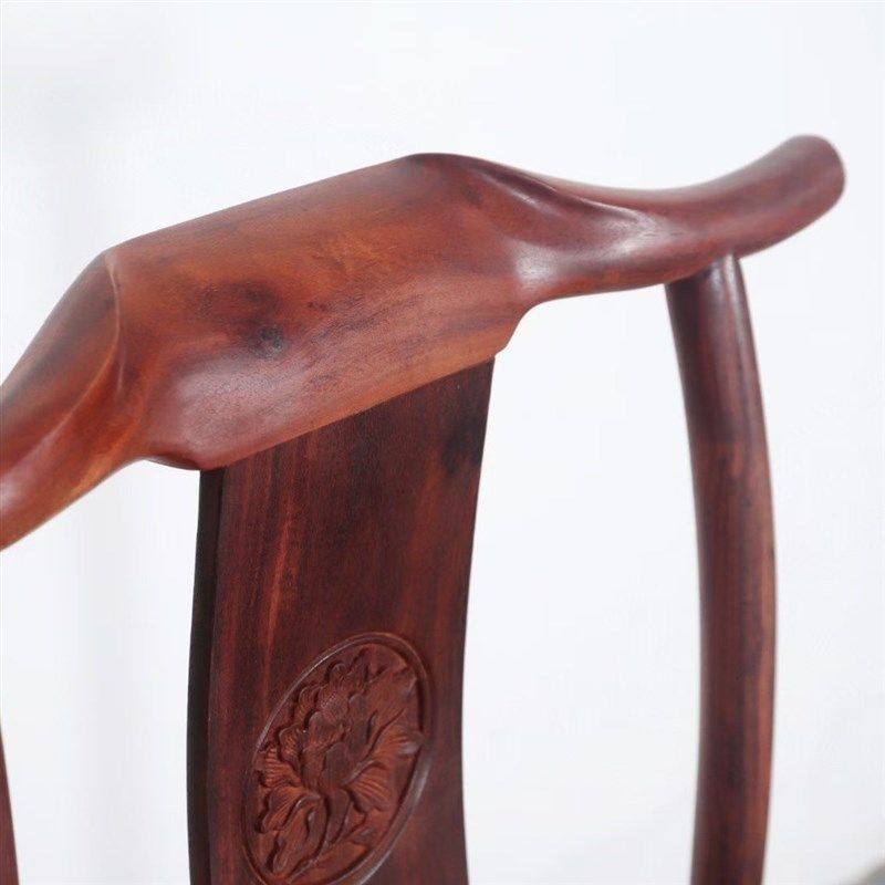 赞比亚血檀明式餐椅家用红木中式餐厅靠背椅小叶紫檀家具官帽餐椅,住宅家具,红木椅凳,淘宝优惠券,粉丝福利购,淘宝优惠卷
