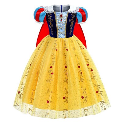 2024 New Toddler Royal Princess Dress Classic SnowWhite Cosp