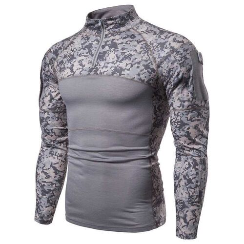 Mens Military Battlefield Outdoor Fitness Camouflage Long S