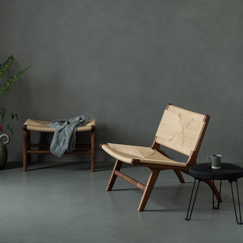 复古躺椅实木天然藤编单人沙发椅阳台民宿设计师诧寂家用休闲椅子,住宅家具,沙发椅,淘宝优惠券,粉丝福利购,淘宝优惠卷