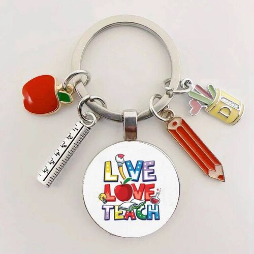 New Thank You Teacher Keychain Fashion Art Thanksgiving Teac