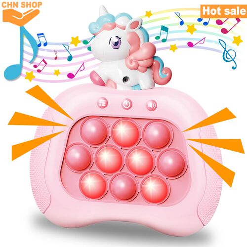 Fast Push Game Pop Bubble Fidget Toys Quick Push Light Game