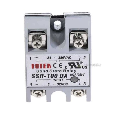 *1pcs SSR-100DA 100A Solid State Relay Module 3-32V DC Input