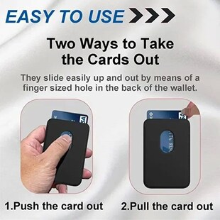 Magnetic Leather Wallet Card Holder Macsafe Phone Stand for
