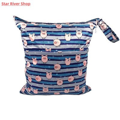Double Zipper Waterproof Diaper Bags 40*45CM (XL)Mummy Bag