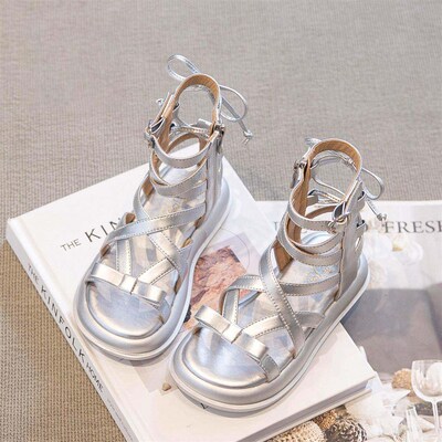 Girls Roman Shoes 2025 Summer New Childrens Baby Fashion