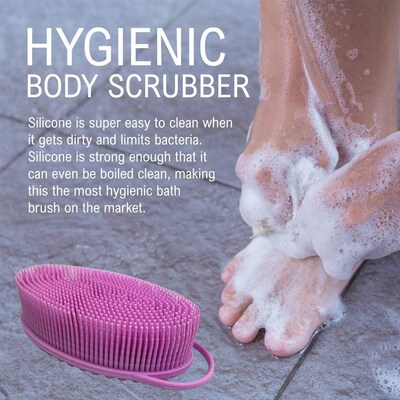Silicone Exfoliating Body Scrubber Silicone Loofah Shower