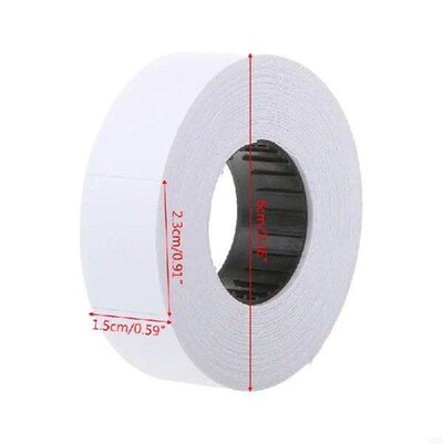 72XF Price Label 10 Rolls Double Row Blank Unfinished
