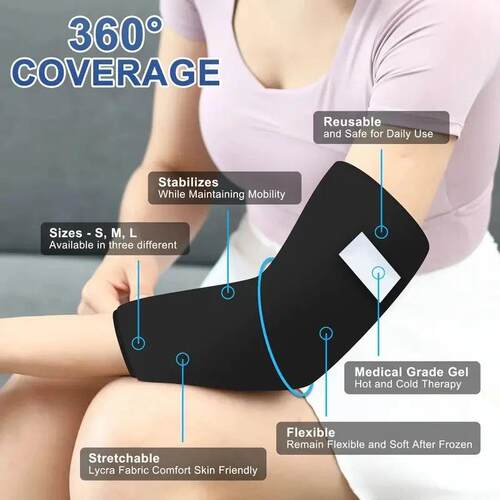 1pc Gel Ice Sleeve, Elbow Knee Ankle Ice Pack, Hand Ice Wrap