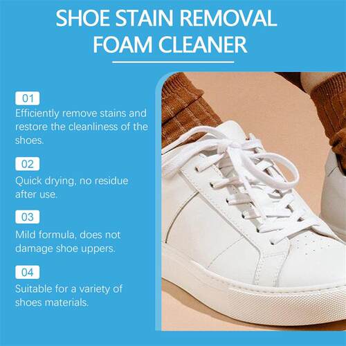 JAKEHOE Shoe Stain Remover Foam Cleaner - Gentle Cleaning fo