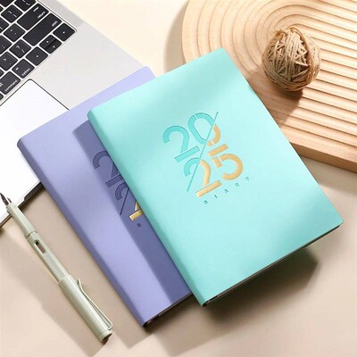 2025 A5 Planner Notebooks Spanish Language Notebook PU Leath