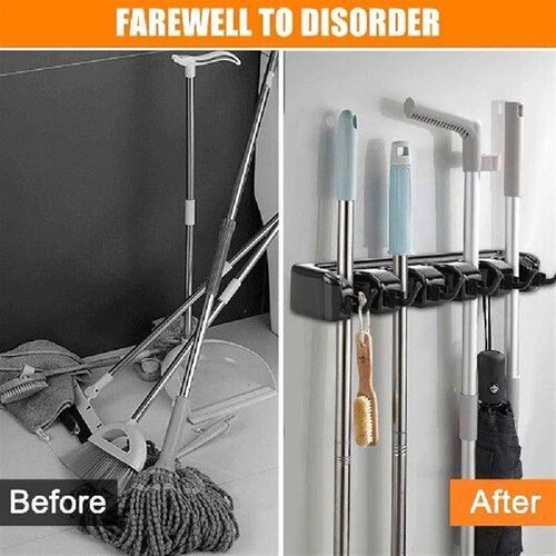 Broom and Mop Holder Mop Organizer Hook 5 ition 6 Hooks