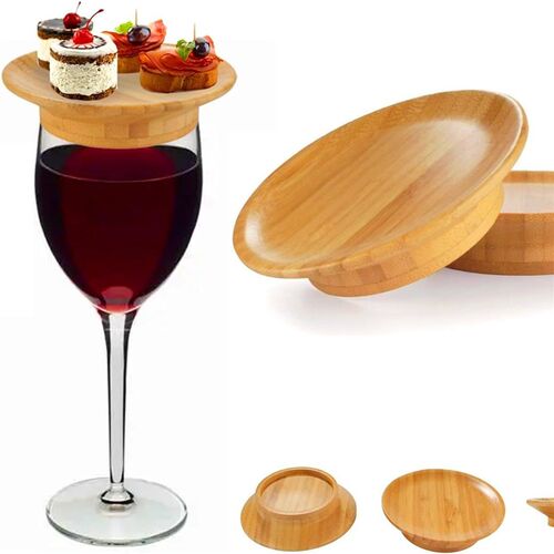 Wine Glass Charcuterie Topper防杂物喷溅红酒杯盖杯垫甜品托盘