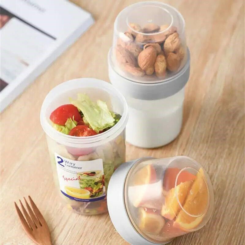 Breakfast Oatmeal Cup Fresh-keeping Cereal Nut Yogurt Salad图片