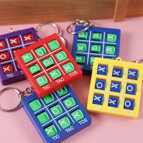 4Pcs Mini Interest Chess Board Brain Game Tic Tac Toe Toys K