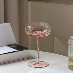 Elegant Pink Wine Glass Great Gift for Her Ideal for Parties