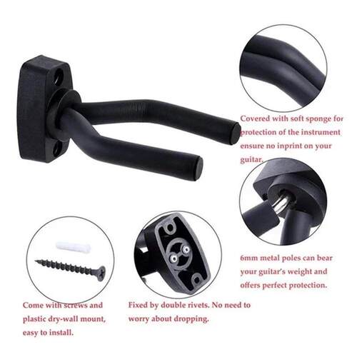 1Pcs Guitar Holder Wall Mount Stand Parts and Accessories Ho