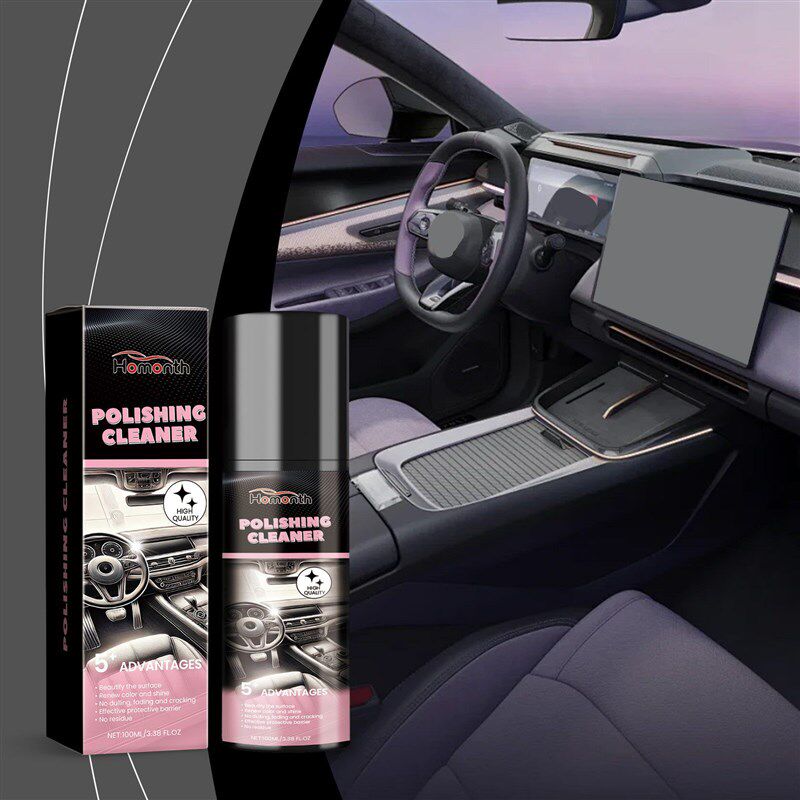 HOMONTH Car Interior Polish - Revitalize, Clean, Protect, an - 实物图