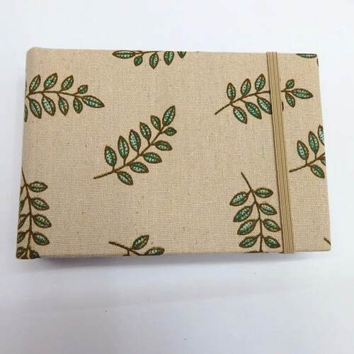 New elastic band cloth photo album simple flowers horizontal