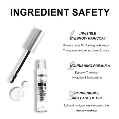 Waterproof Eyebrow Gel - Smudge-Proof, Long-Lasting Hold for