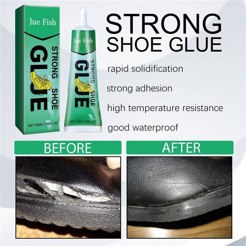 Jue-Fish Shoe Repair Adhesive, a fast-drying, flexible, and